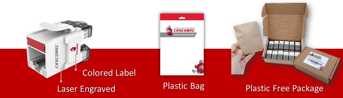 Кольоровий покритий роз'єм Cat5E OEM-сервіс